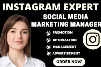 be your instagram marketing manager for fashion, real estate, skincare brand