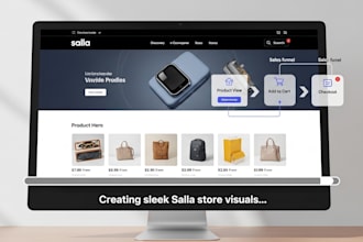 design and setup salla website for online store ecommerce and sales growth