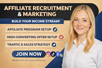recruit targeted high converting affiliate to grow your affiliate program