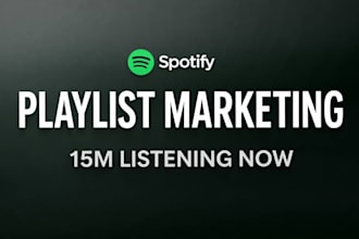 do professional spotify playlist marketing, spotify music promotion