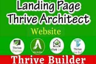 design a high converting sale funnel with thrive architect and samcart,land page