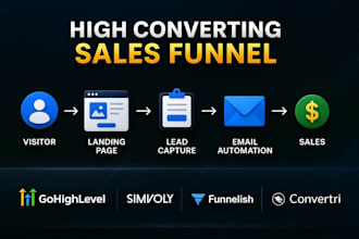 build gohighlevel simvoly funnels, funnelish, convertri stan store funnels