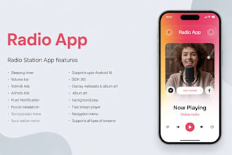design radio app streaming android ios modern radio app