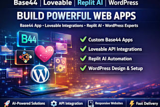 base44 app loveable base44 integration replit ai wordpress