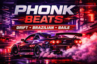 produce phonk, brazilian phonk, baile phonk, drift phonk music