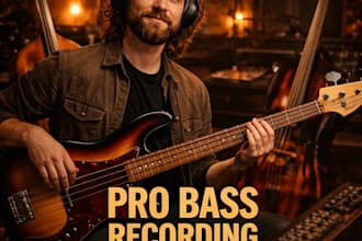 record bass guitar bass electric bass fretless bass double bass for your tracks