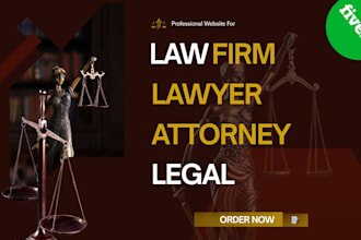 design website for law firms, attorney, lawyer or legal website