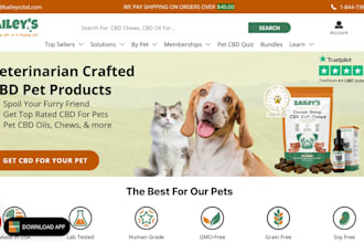 design high converting shopify pet store website pet dropshipping store design