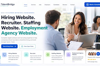 design wix hiring website recruiter staffing website employment agency website