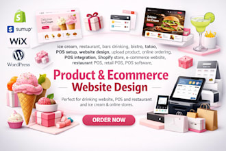 toast sumup eshop yola ecommerce clover pos website store design upload product
