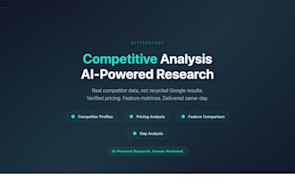 deliver a data driven competitive analysis using ai research human reviewed
