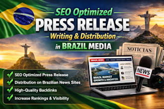 seo optimized press release writing and distribution in brazil media