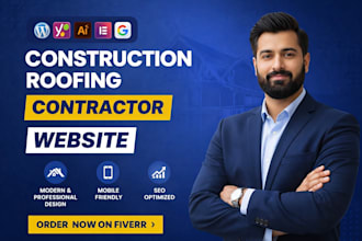 contractor, construction, roofing, hvac, electrician and painting website