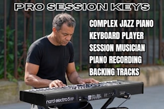 be your session musician for jazz piano recording rhodes soulful afrobeat keys