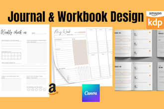 journal design minimalist workboook prayer journal digital journal canva design