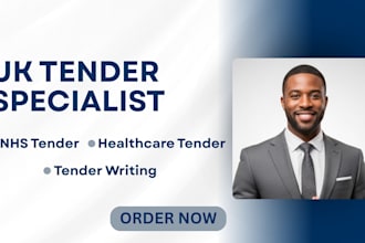write winning UK tender, nhs healthcare bid and cqc compliant proposals