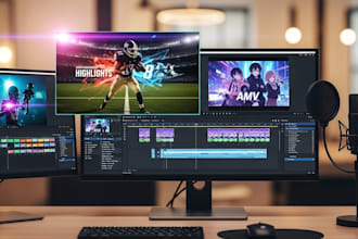 professional video editing amv shorts football highlight cinematic podcast edits