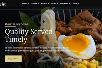 design squarespace restaurant website with menu booking reservation system