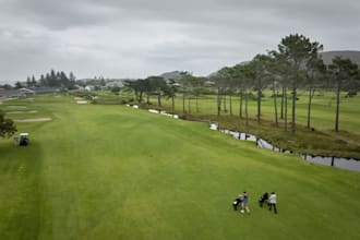 upgrade 3d golf course,landscape design,driving way, hazard render,putting green
