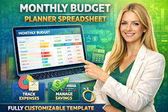 create a simple monthly budget planner spreadsheet for beginners