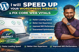 speed up wordpress website and fix core web vitals