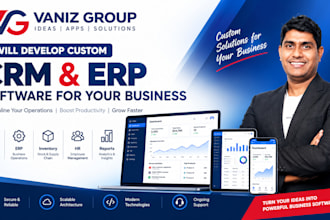 develop custom CRM and erp software for your business