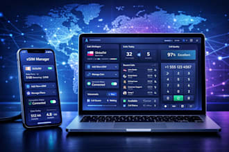 develop esim app, esim reseller platform, esim website and voip system