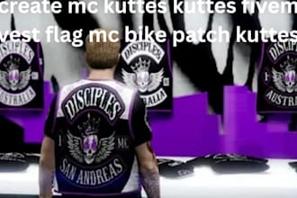 create mc kuttes kuttes fivem vest flag mc bike patch kuttes
