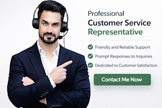 provide customer service representative for your job