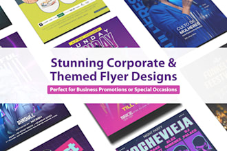 do custom flyer design eye catching and professional flyers for your business
