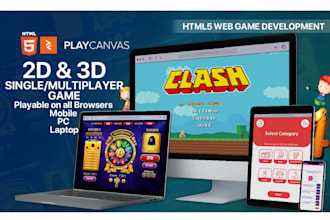 do custom 2d or 3d html5 game browser game web game javascript game webgl game