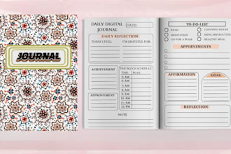 design prayer journal digital planner canva workbook ebook design amazon KDP