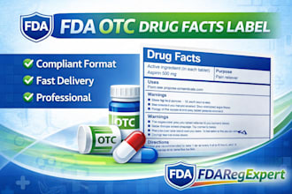create fda compliant otc drug facts label