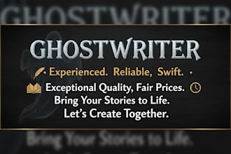 ghostwrite and edit your nonfiction book or ebook