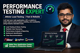 do performance testing and load testing using jmeter