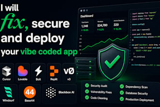 fix, secure and deploy your vibe coded app