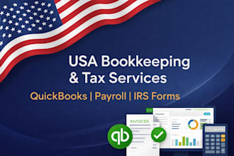 do  USA bookkeeping tax return payroll quickbooks accounting for business