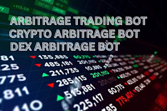 develop crypto arbitrage bot, dex arbitrage bot, arbitrage bot on sol, eth, bsc