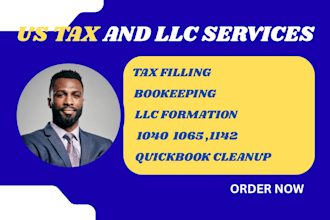 prepare and file US tax returns  and llc formation