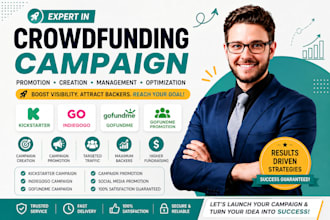 crowdfunding campaign promotion, indiegogo, kickstarter, gofundme