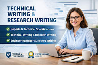 do professional technical writing and engineering reports