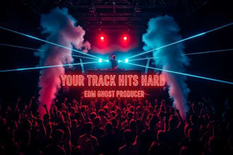 create a hardstyle, frencore, dubstep, or techno edm ghost production track
