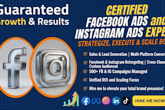 be your facebook and instagram ads expert , meta ads manager ,ig meta ads