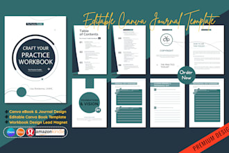 design interactive workbook, course pdf layout design, ebook formatting