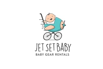 design exceptional logo for a baby gear rental business
