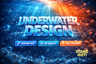 make you a cool underwater text background