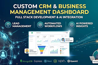 build a custom CRM and business management dashboard