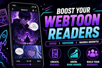 promote your webtoon, webcomic, or manga on tapas, voyceme