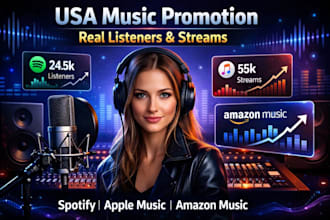 do USA amazon music promotion apple music spotify music promotion