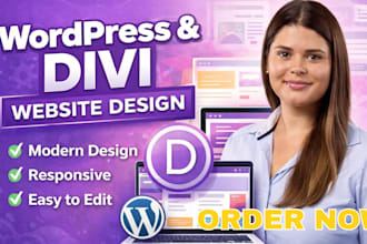 build modern divi wordpress website design using divi builder